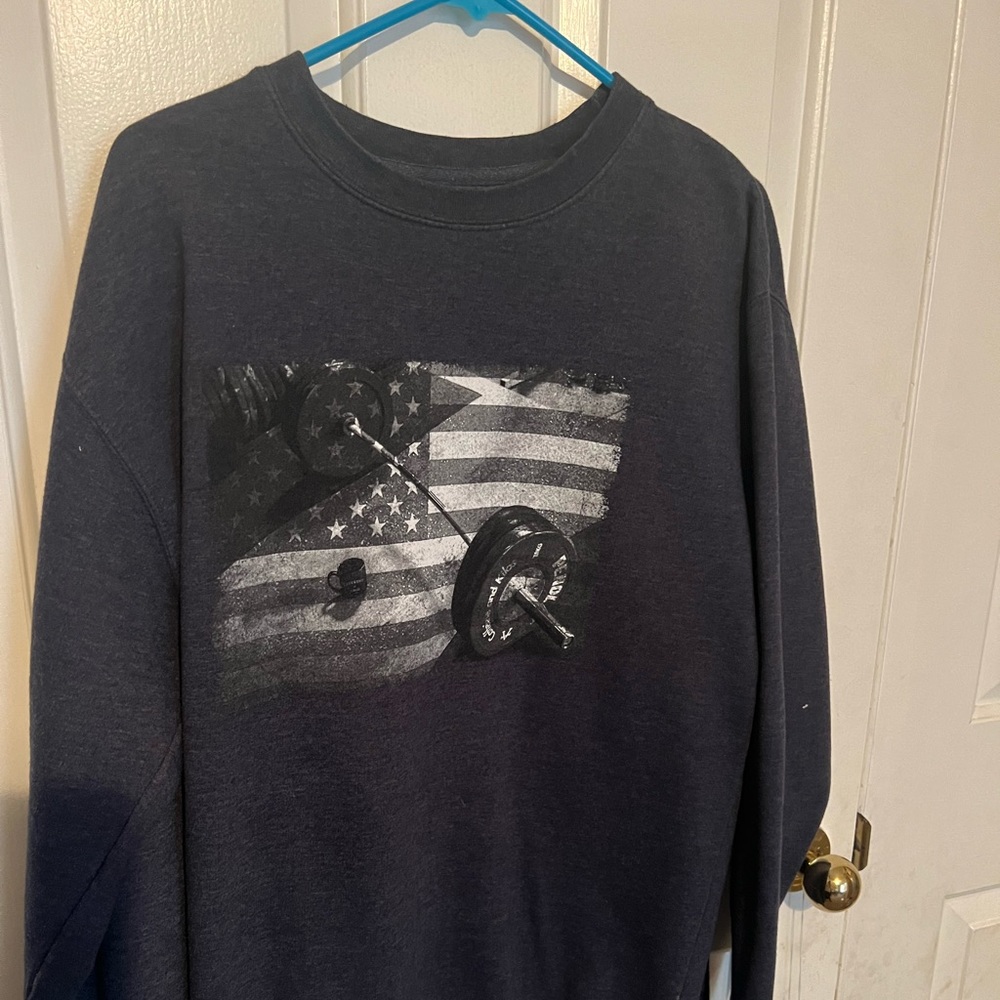Caffeine and Kilos Mens Large Sweatshirt